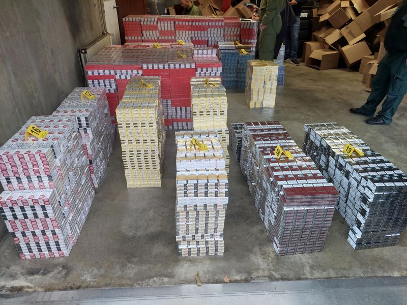 Zasežene cigarete.