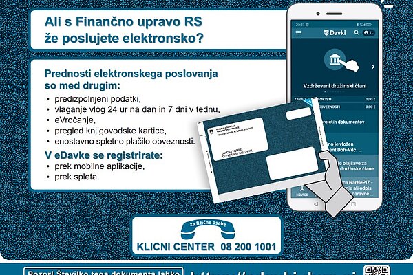  Mobilni telefon in informativni izračun dohodnine, elektronska oddaja in eVročanje.